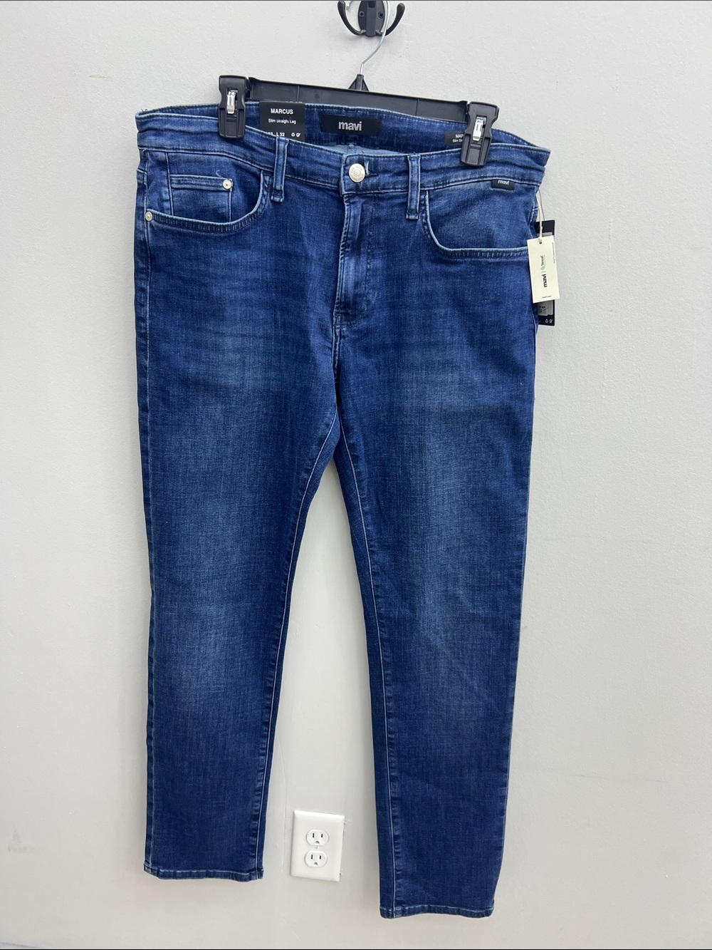 Mavi Men's Deep Indigo Slim Straight Jeans